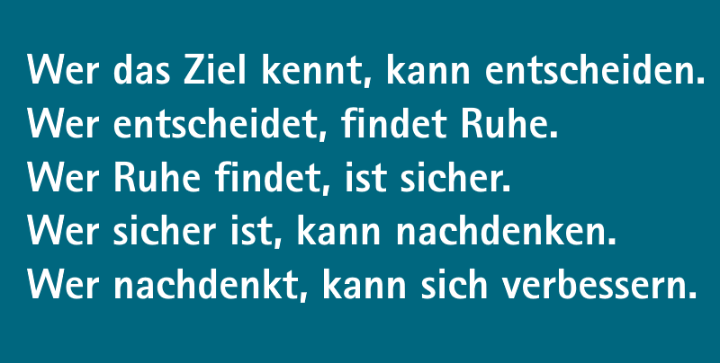 Ziele und Finanzplanung